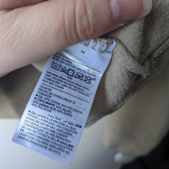 NASA USA Tan Pullover Hoodie Size Medium - Picture 6 of 9